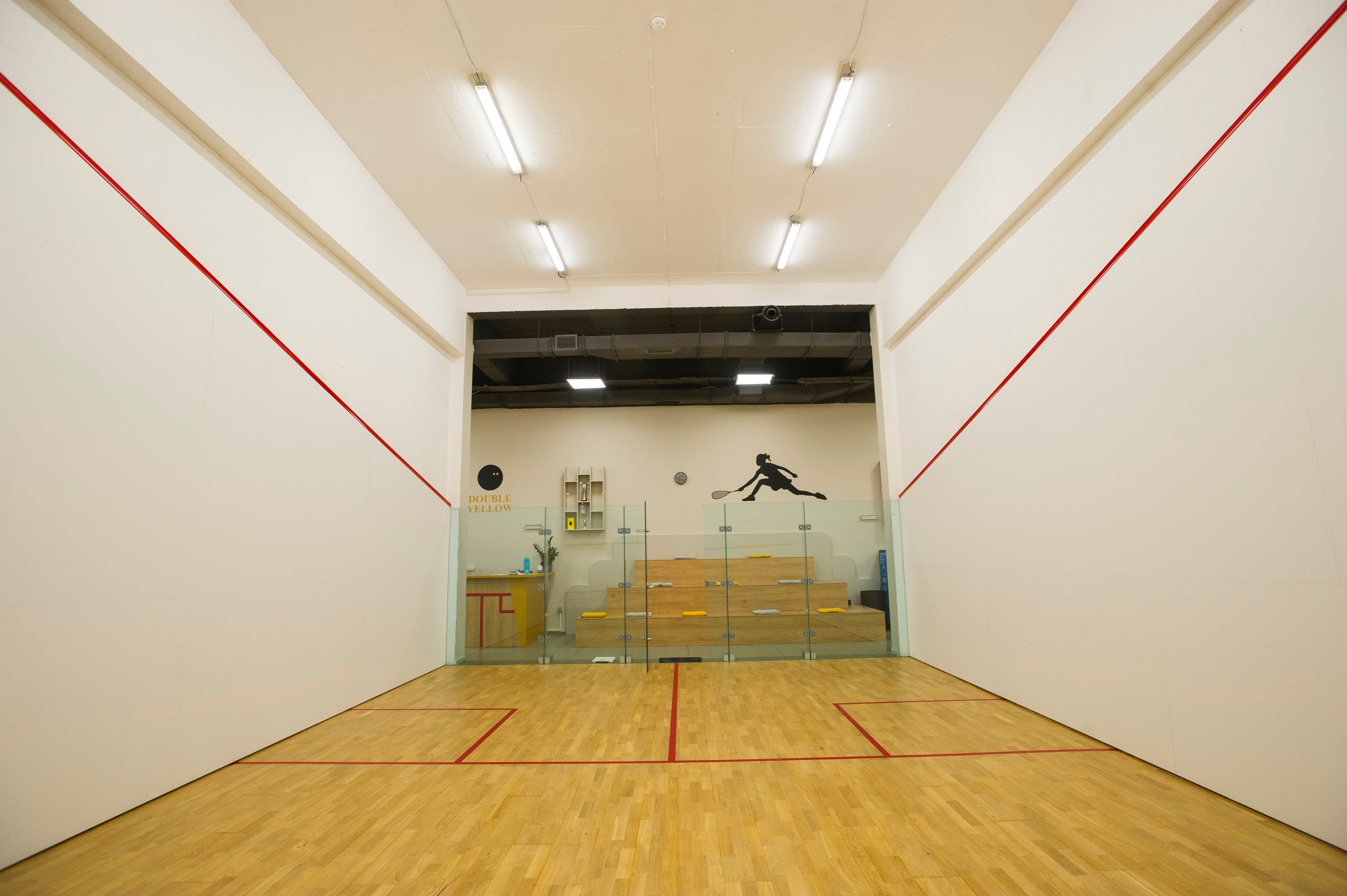 Renovated squash courts - Double Yellow
