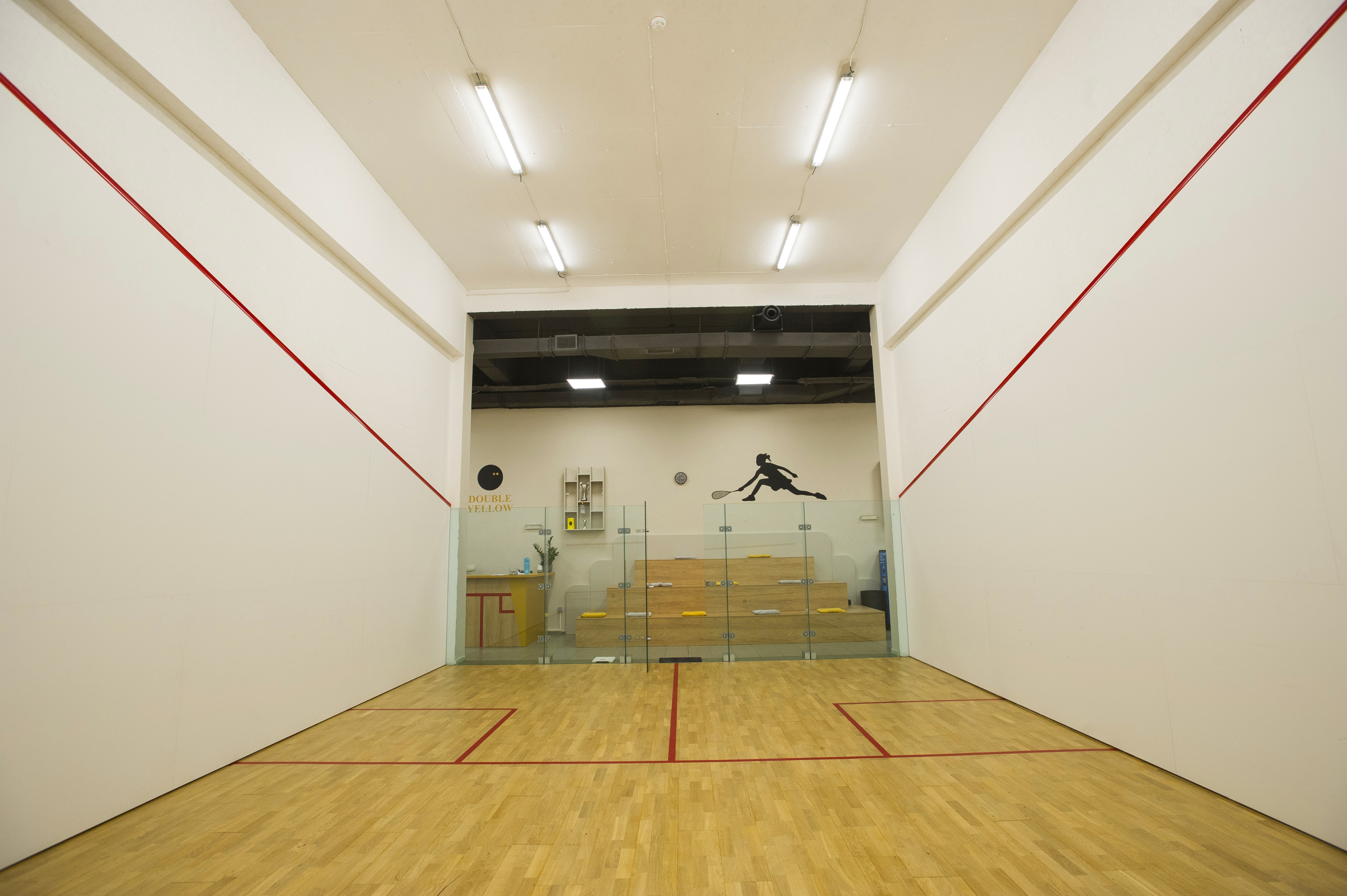 Renovated squash courts - Double Yellow